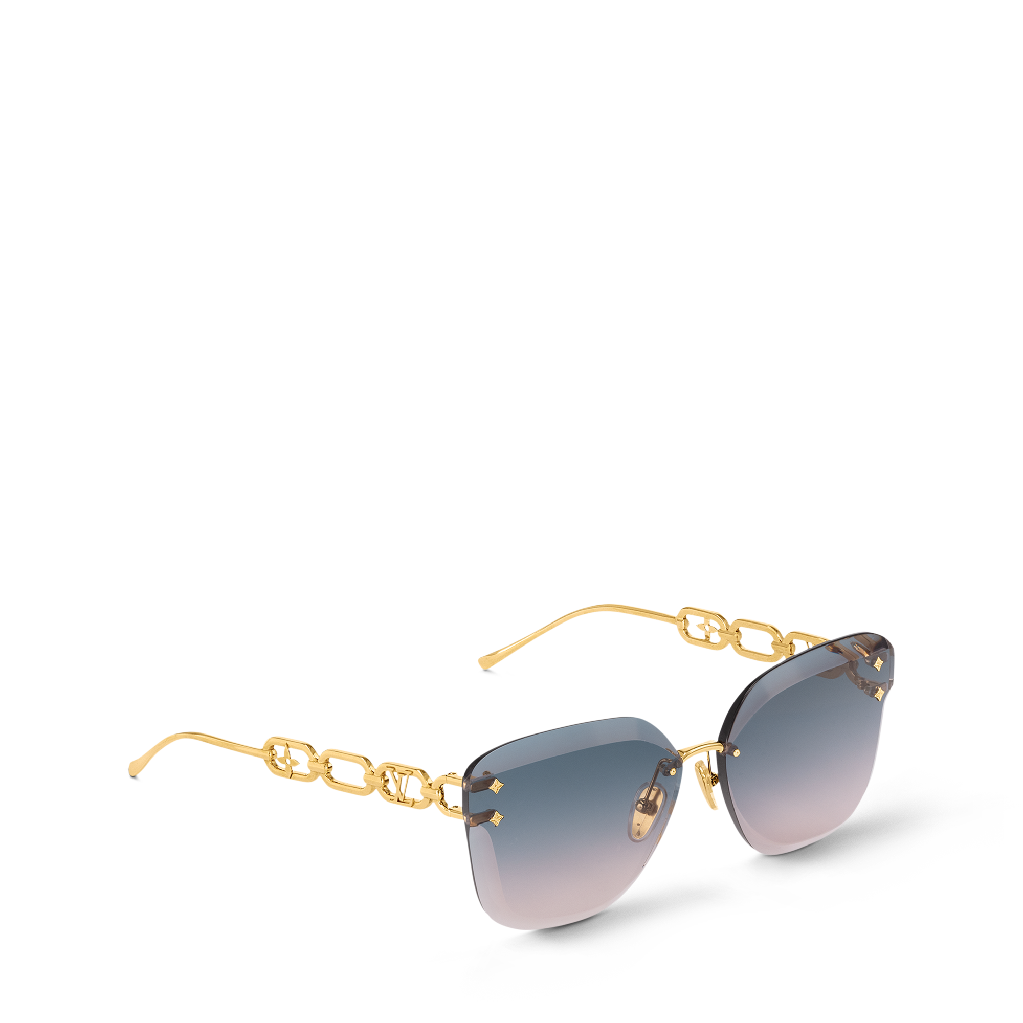 ルイ・ヴィトン サングラス 新作 ロゴ付き 銀灰色 Z3166U LV Jewel Pearl Oval Sunglasses . - Luxury Accessories - Z3166U
